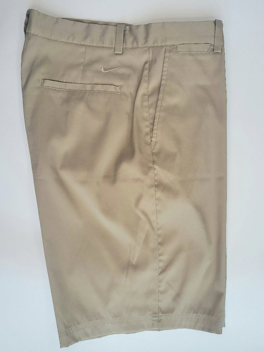 Nike Golf Size 34 Tour Performance Dri-Fit Flat Front Shorts Khaki / Tan